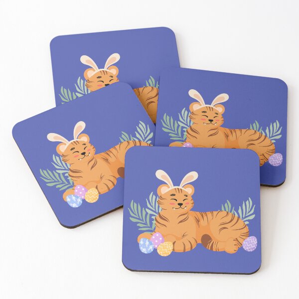 Item preview, Easter celebration 2022 / Cute Easter Tiger With Easter Eggs/ Easter art designed and sold by haRexia.