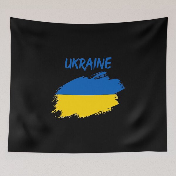 Item preview, Ukraine Ukrainian flag banner designed and sold by GeogDesigns.
