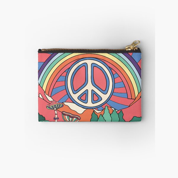Item preview, Peace - Colorful Vintage Retro Hippie 1960s 1970s Design designed and sold by Rhu Creations.