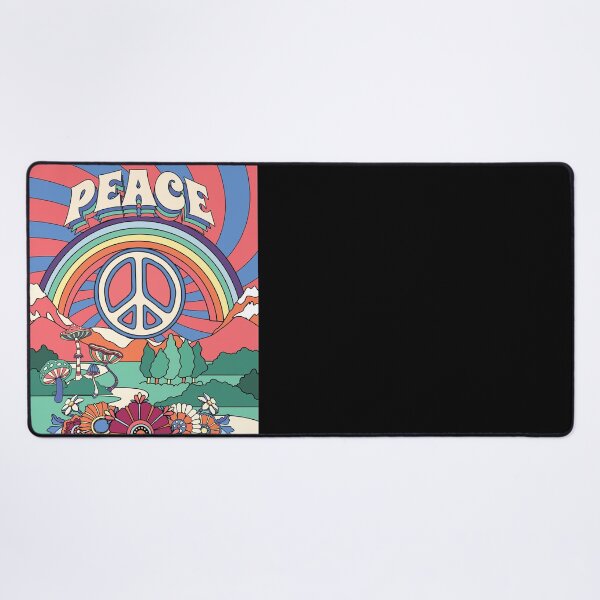 Item preview, Peace - Colorful Vintage Retro Hippie 1960s 1970s Design designed and sold by Rhu Creations.