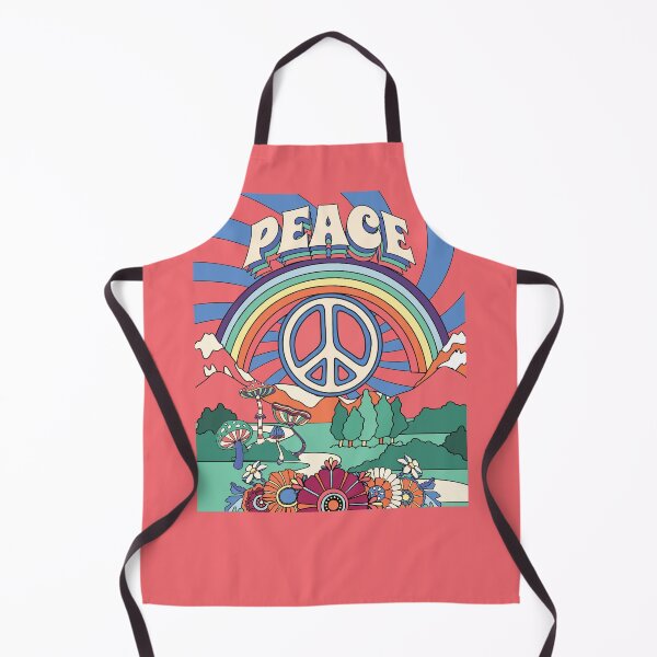 Item preview, Peace - Colorful Vintage Retro Hippie 1960s 1970s Design designed and sold by Rhu Creations.