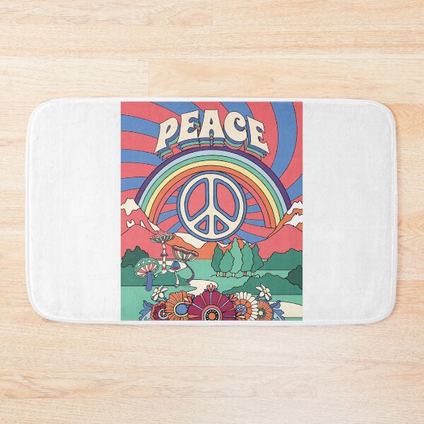 Item preview, Peace - Colorful Vintage Retro Hippie 1960s 1970s Design designed and sold by Rhu Creations.
