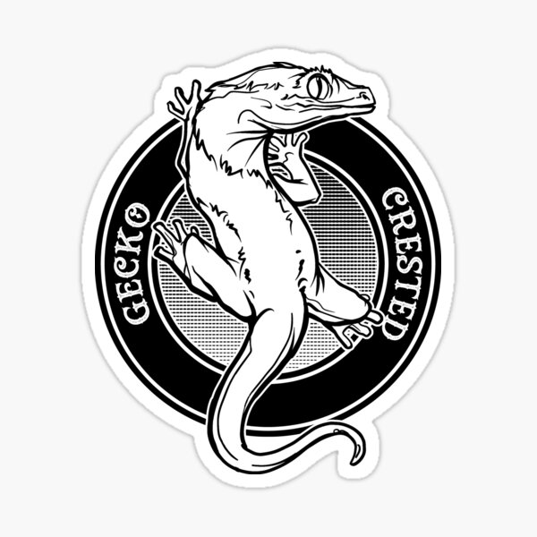 5cm negro Gekko gecko lagarto pegatinas auto tatuaje la cut lámina decorativa 6 unidades 