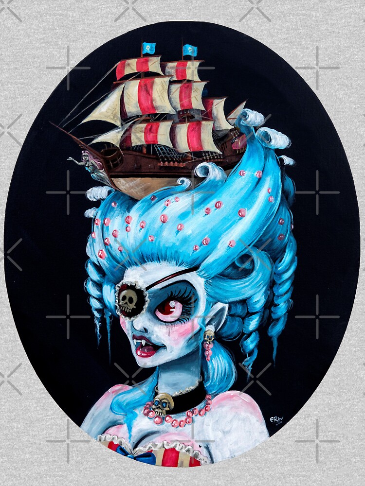 Thumbnail 7 of 7, Classic T-Shirt, Pirate Ship Vampire designed and sold by ERWhittingham.