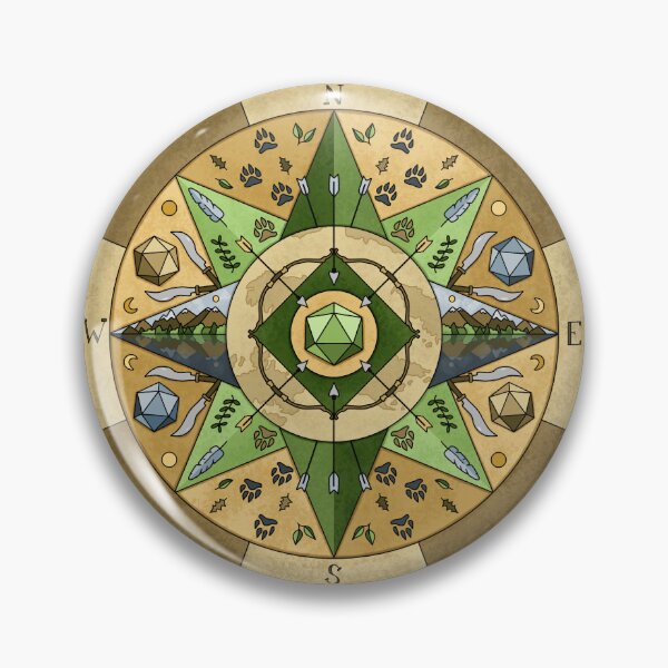 Item preview, Ranger Class Dice Mandala designed and sold by GrousyGirl.