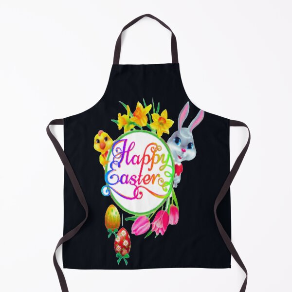 Artikelvorschau, Osterfeier, Schriftzug und Bunny Happy Easter Design, Karfreitag, Ostereiersuche, Egg Hunt Squad, Chilling Peeps entworfen und verkauft von Adri Barnard.