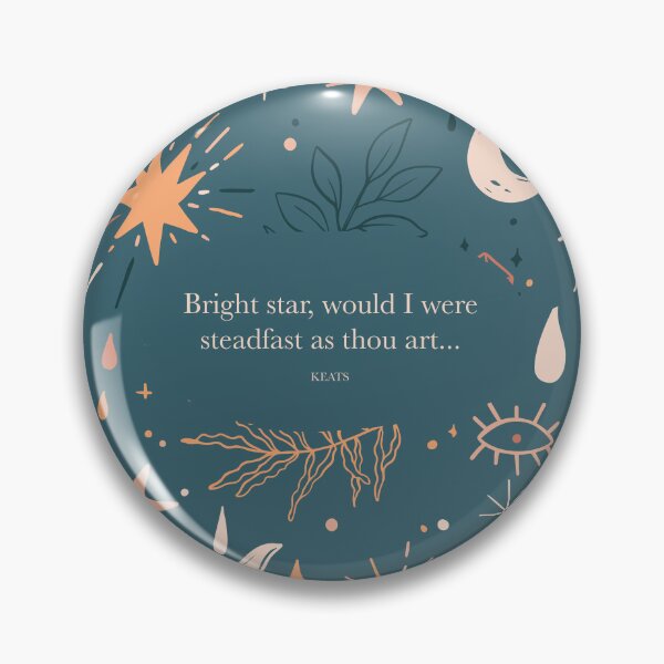 Item preview, Bright star, would I were steadfast as thou art... Keats designed and sold by StudioCitrine.