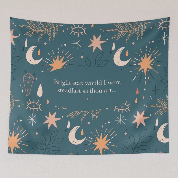 Item preview, Bright star, would I were steadfast as thou art... Keats designed and sold by StudioCitrine.