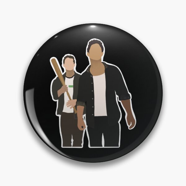 Item preview, Stiles Stilinski And Scott Mccall With Baseball Bat Sticker designed and sold by mercedesfr47.