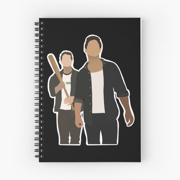 Item preview, Stiles Stilinski And Scott Mccall With Baseball Bat Sticker designed and sold by mercedesfr47.
