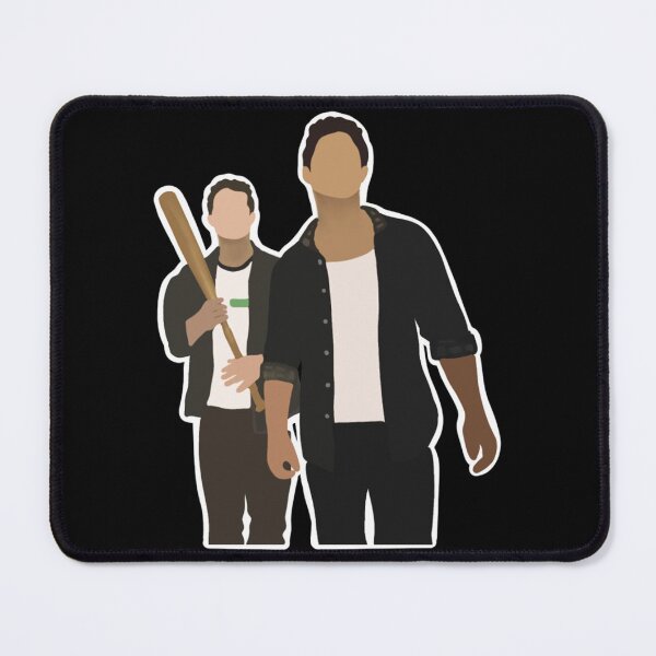 Item preview, Stiles Stilinski And Scott Mccall With Baseball Bat Sticker designed and sold by mercedesfr47.