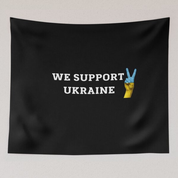 Item preview, WE SUPPORT UKRAINE T-SHIRT designed and sold by stickers  oussxy.
