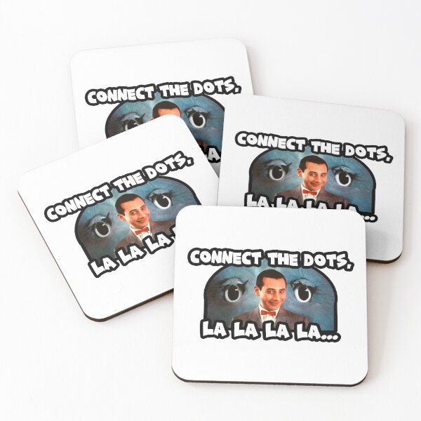 Item preview, CONNECT the dots la la la - meka hiney ho - Pee-Wees Playhouse - Saturday morning cartoons - 80s kid designed and sold by originalsusie.