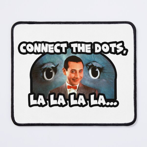 Item preview, CONNECT the dots la la la - meka hiney ho - Pee-Wees Playhouse - Saturday morning cartoons - 80s kid designed and sold by originalsusie.