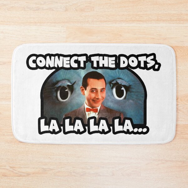 Item preview, CONNECT the dots la la la - meka hiney ho - Pee-Wees Playhouse - Saturday morning cartoons - 80s kid designed and sold by originalsusie.