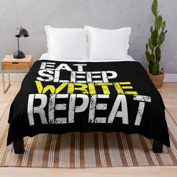 Item preview, Eat Sleep Write Repeat, Grunge designed and sold by ACC .