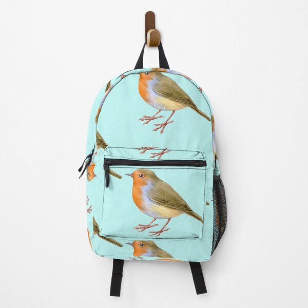 Item preview, wild robin bird with red and blue designed and sold by LGMmugsdesign.