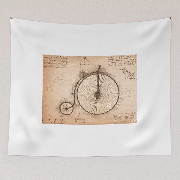 Item preview, Da Vinci Sketch Art Penny Farthing - Vintage designed and sold by Rayyanz.