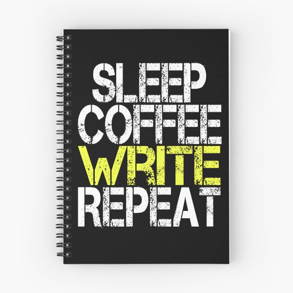 Item preview, Sleep Coffee Write Repeat, Grunge  designed and sold by ACC .