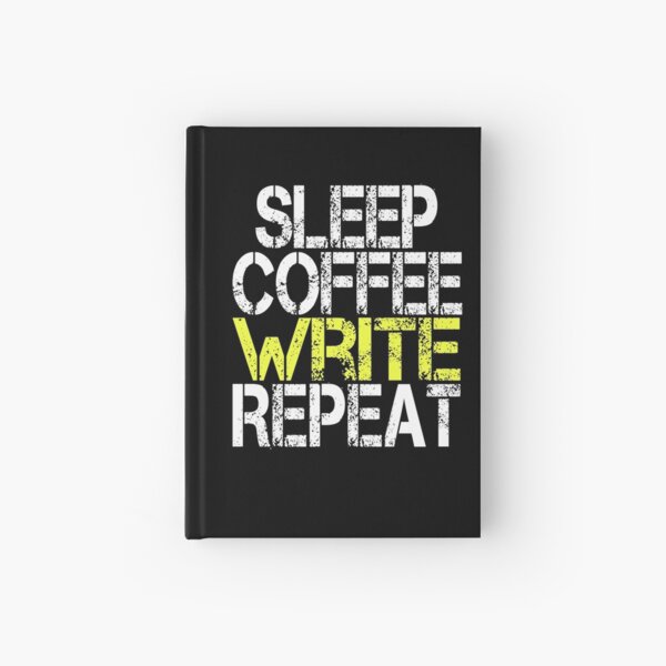 Item preview, Sleep Coffee Write Repeat, Grunge  designed and sold by Anna Chidiac.