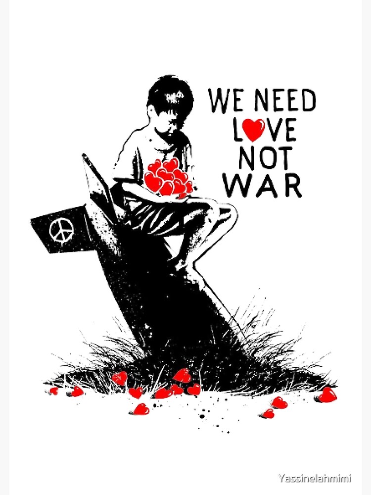 banksy love not war