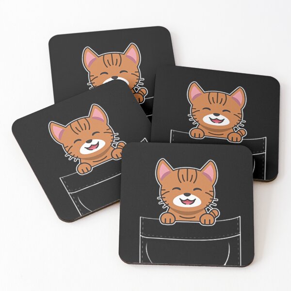 Item preview, Cute Orange Tabby Cat Kitten in Pocket designed and sold by Lexalloyce.
