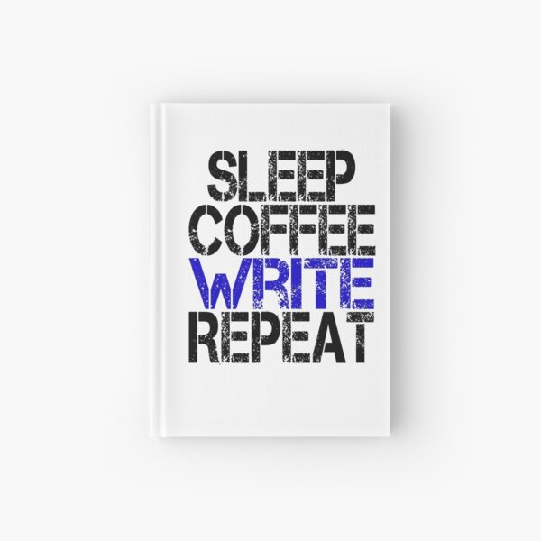 Item preview, Sleep Coffee Write Repeat, Grunge  designed and sold by Anna Chidiac.