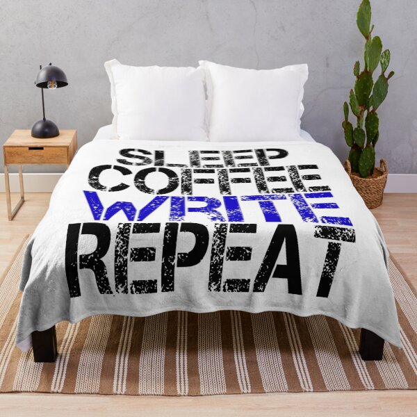 Item preview, Sleep Coffee Write Repeat, Grunge  designed and sold by ACC .