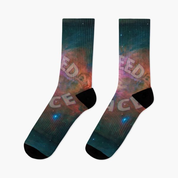 Item preview, I Need Space (Circle) - Cloudy Pink, Blue Galaxy designed and sold by Quirkdom.