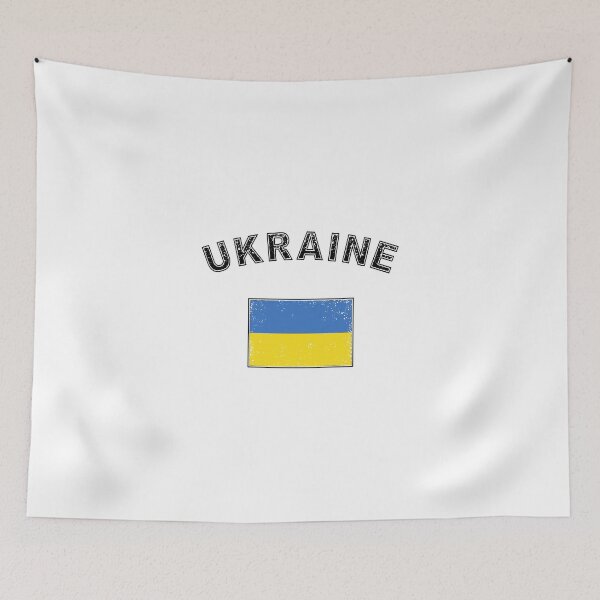 Item preview, Ukraine Ukrainian flag banner designed and sold by GeogDesigns.