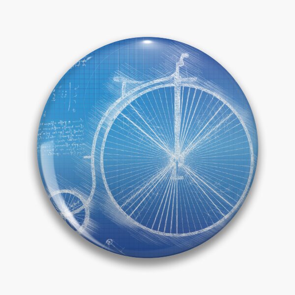 Item preview, Da Vinci Sketch Art Penny Farthing - Blueprint designed and sold by Rayyanz.