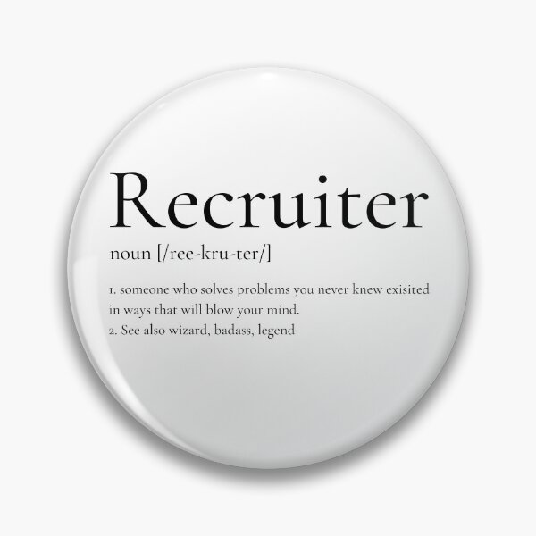 Item preview, Definition of Recruiter Funny Design designed and sold by Click-Like.