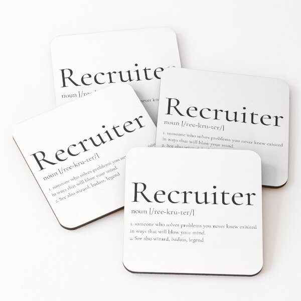 Item preview, Definition of Recruiter Funny Design designed and sold by Click-Like.