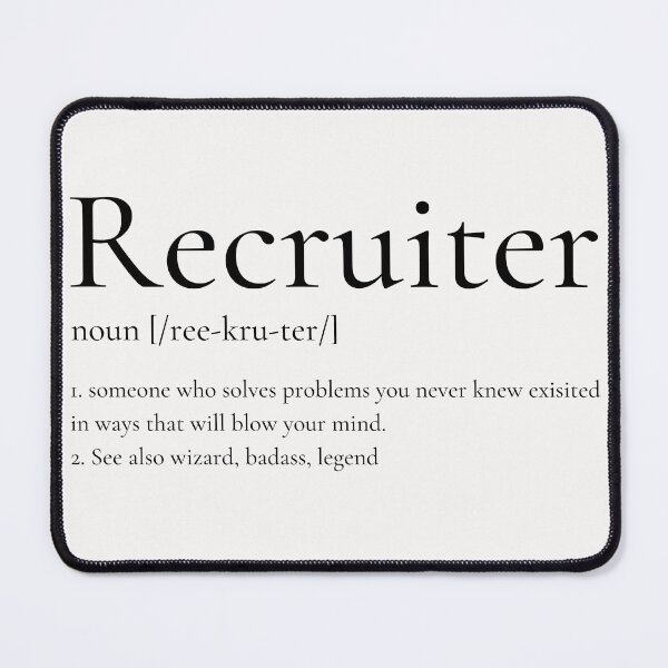 Item preview, Definition of Recruiter Funny Design designed and sold by Click-Like.