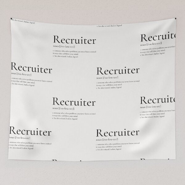 Item preview, Definition of Recruiter Funny Design designed and sold by Click-Like.