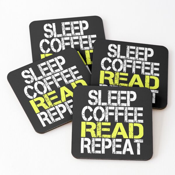 Item preview, Sleep Coffee Read Repeat, Grunge  designed and sold by ACC .