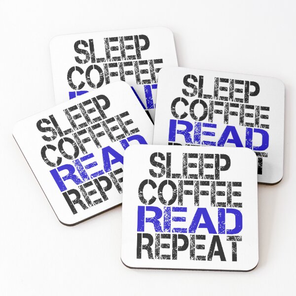 Item preview, Sleep Coffee Read Repeat, Grunge  designed and sold by ACC .