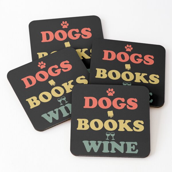 Item preview, Dogs books and wine designed and sold by iskapa.