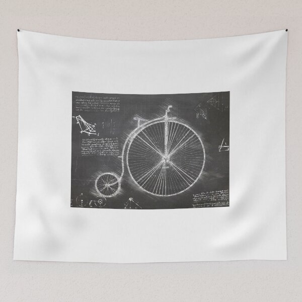 Item preview, Da Vinci Sketch Art Penny Farthing - Blackboard designed and sold by Rayyanz.