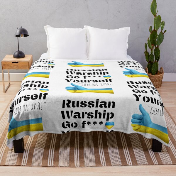Item preview, Russian Warship Go F*** Yourself designed and sold by PinkPandaPress.