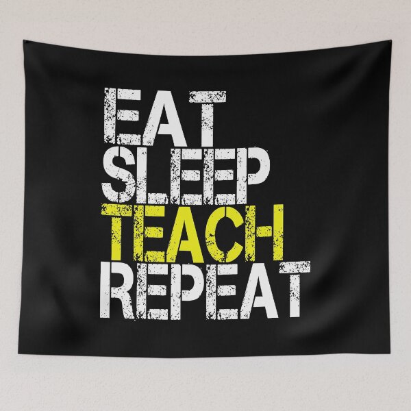 Item preview, Eat Sleep Teach Repeat, Grunge  designed and sold by ACC .