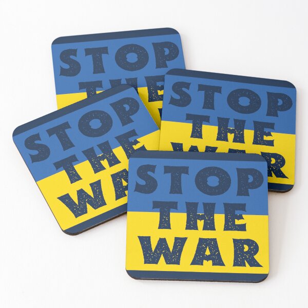Item preview, support ukraine t shirts stop the war protes sign designed and sold by Feline Rockstars.