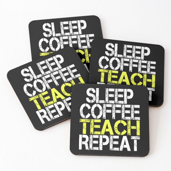 Item preview, Sleep Coffee Teach Repeat, Grunge  designed and sold by ACC .