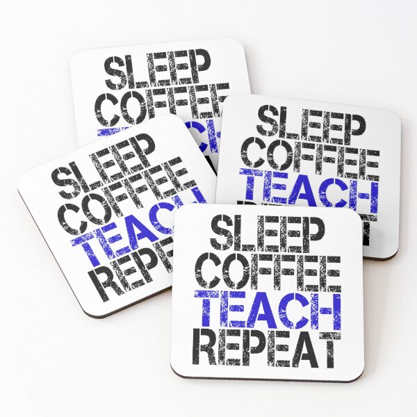 Item preview, Sleep Coffee Teach Repeat, Grunge  designed and sold by ACC .