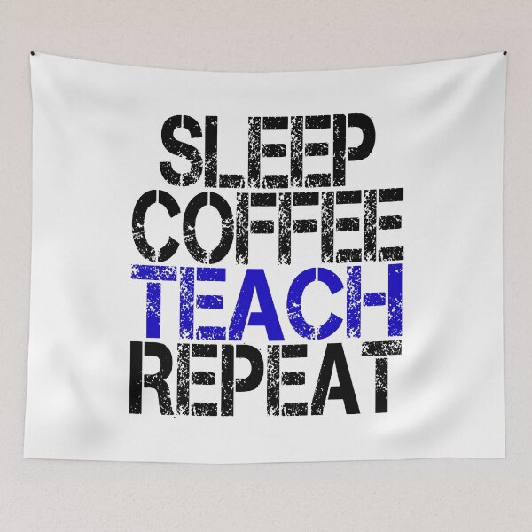 Item preview, Sleep Coffee Teach Repeat, Grunge  designed and sold by ACC .