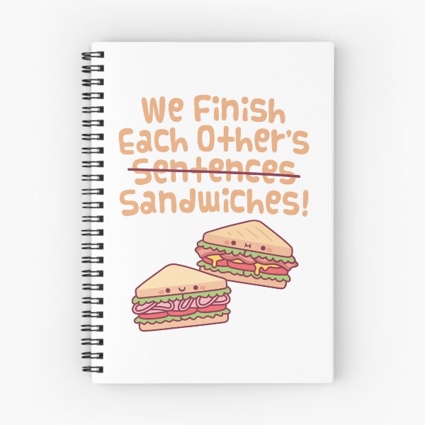 Item preview, Funny We Finish Each Other's Sandwiches designed and sold by rustydoodle.