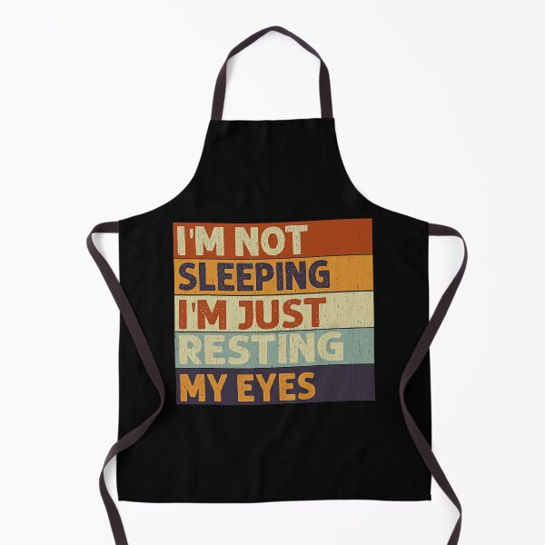 Item preview, I'm Not Sleeping I'm Just Resting My Eyes Vintage Dad Joke T-Shirt designed and sold by AmeliaDaralis.