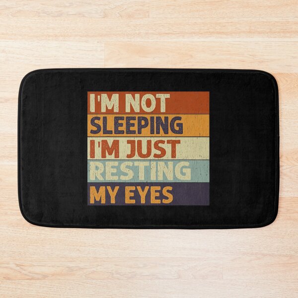 Item preview, I'm Not Sleeping I'm Just Resting My Eyes Vintage Dad Joke T-Shirt designed and sold by AmeliaDaralis.