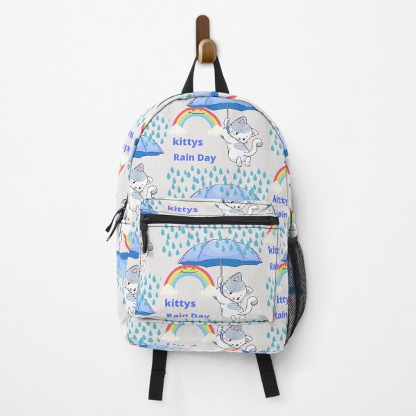 Item preview, Kittys Rain Day and Rainbow Umbrella designed and sold by LGMmugsdesign.