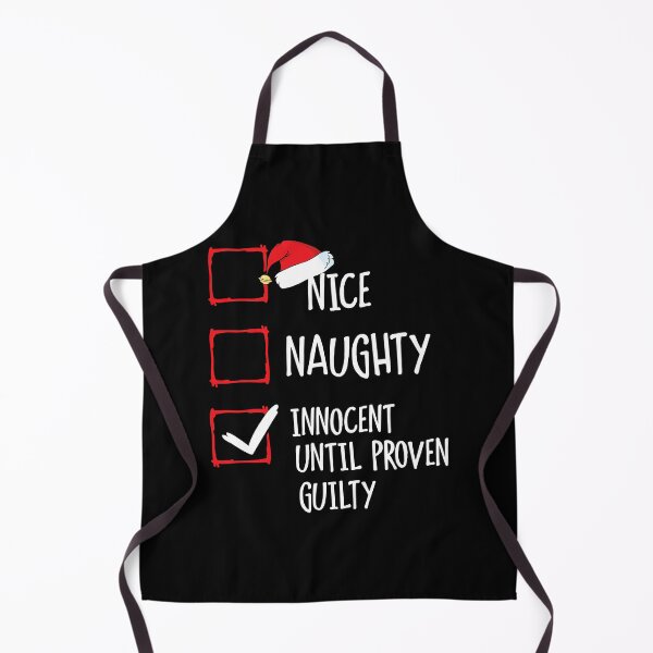 Item preview, Nice Naughty Innocent Until Proven Guilty Christmas T-Shirt designed and sold by AmeliaDaralis.